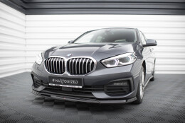 Cup Spoilerlippe Front Ansatz V.2 passend für BMW 1er F40 schwarz Hochglanz