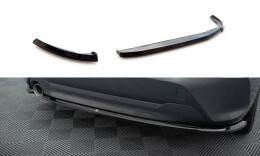 Heck Ansatz Flaps Diffusor passend für BMW 1er F40 schwarz Hochglanz