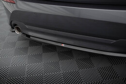 Heck Ansatz Flaps Diffusor passend für BMW 1er F40 schwarz Hochglanz
