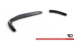 Heck Ansatz Flaps Diffusor passend für BMW 1er F40 schwarz Hochglanz