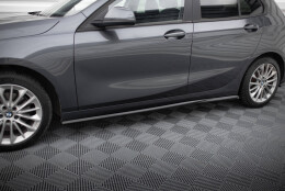 Seitenschweller Ansatz Cup Leisten passend für BMW 1er F40 schwarz Hochglanz