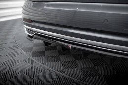 Mittlerer Cup Diffusor Heck Ansatz DTM Look für Audi A8 D5 schwarz Hochglanz