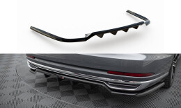 Mittlerer Cup Diffusor Heck Ansatz DTM Look passend für Audi A8 D5 schwarz Hochglanz