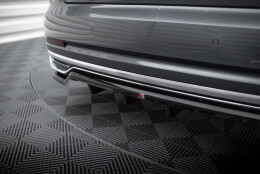 Mittlerer Cup Diffusor Heck Ansatz DTM Look passend für Audi A8 D5 schwarz Hochglanz