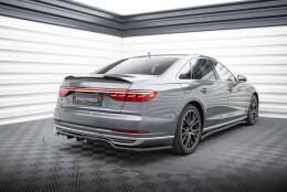 Mittlerer Cup Diffusor Heck Ansatz DTM Look passend für Audi A8 D5 schwarz Hochglanz