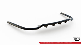 Mittlerer Cup Diffusor Heck Ansatz DTM Look passend für Audi A8 D5 schwarz Hochglanz