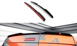 Heck Spoiler Aufsatz Abrisskante passend für Renault Express Mk2 schwarz Hochglanz