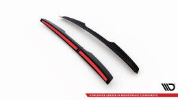Heck Spoiler Aufsatz Abrisskante passend für Renault Express Mk2 schwarz Hochglanz