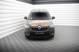 Cup Spoilerlippe Front Ansatz für Renault Express Mk2 schwarz Hochglanz
