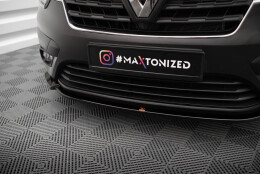 Cup Spoilerlippe Front Ansatz passend für Renault Express Mk2 schwarz Hochglanz