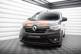 Cup Spoilerlippe Front Ansatz passend für Renault Express Mk2 schwarz Hochglanz