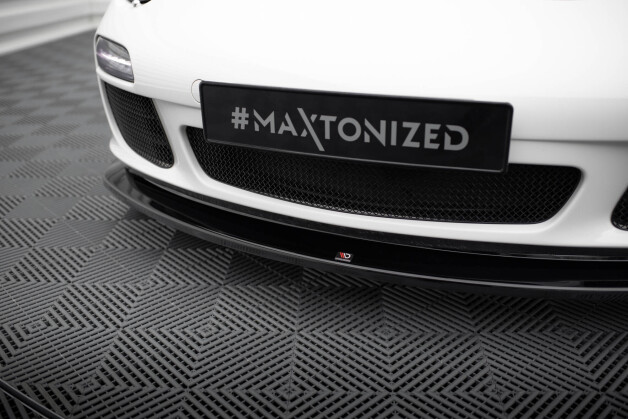 Cup Spoilerlippe Front Ansatz V.2 passend für Porsche 911 Carrera 997 Facelift schwarz Hochglanz