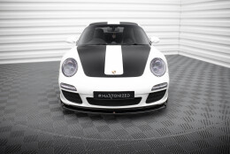 Cup Spoilerlippe Front Ansatz V.2 passend für Porsche 911 Carrera 997 Facelift schwarz Hochglanz