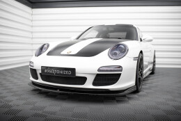 Cup Spoilerlippe Front Ansatz V.2 passend für Porsche 911 Carrera 997 Facelift schwarz Hochglanz