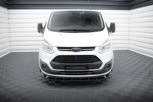 Cup Spoilerlippe Front Ansatz passend für Ford Transit Custom Mk1 schwarz Hochglanz