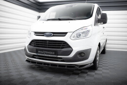 Street+ Spoilerlippe Front Ansatz passend für Ford Transit Custom Mk1 schwarz Hochglanz