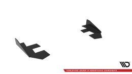 Hintere Seiten Flaps für Audi RS3 Limousine 8V Facelift schwarz Hochglanz