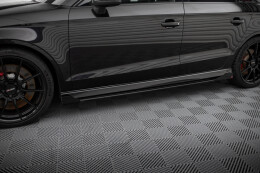 Seitenschweller Flaps für Audi RS3 Limousine 8V Facelift FLAPS HOCHGLANZ