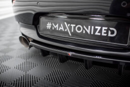 Mittlerer Cup Diffusor Heck Ansatz DTM Look passend für BMW Z4 M-Paket E89 Facelift schwarz Hochglanz