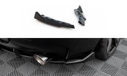 Heck Ansatz Flaps Diffusor passend für BMW Z4 M-Paket E89 Facelift schwarz Hochglanz