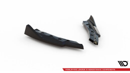 Heck Ansatz Flaps Diffusor passend für BMW Z4 M-Paket E89 Facelift schwarz Hochglanz
