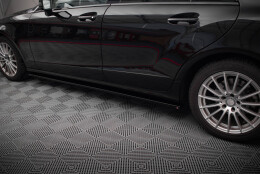 Seitenschweller Ansatz Cup Leisten V.2 passend für Mercedes-Benz CLS C218 schwarz Hochglanz