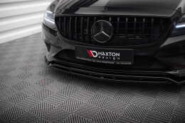 Cup Spoilerlippe Front Ansatz passend für Mercedes-Benz CLS C218 Facelift schwarz Hochglanz