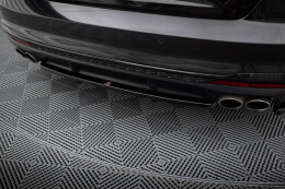 Mittlerer Cup Diffusor Heck Ansatz DTM Look für Audi S4 B9 Facelift schwarz Hochglanz