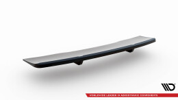 Mittlerer Cup Diffusor Heck Ansatz DTM Look passend für Audi S4 B9 Facelift schwarz Hochglanz