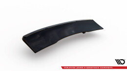 Mittlerer Cup Diffusor Heck Ansatz DTM Look passend für Audi S4 B9 Facelift schwarz Hochglanz