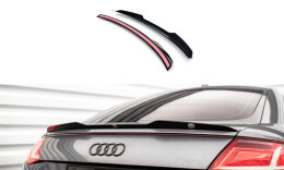 Heck Spoiler Aufsatz Abrisskante passend für Audi TT S / S-Line 8S schwarz Hochglanz