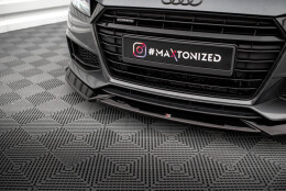 Cup Spoilerlippe Front Ansatz V.1 passend für Audi TT S / S-Line 8S schwarz Hochglanz