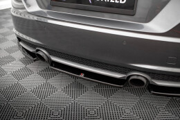 Mittlerer Cup Diffusor Heck Ansatz für Audi TT S-Line 8S schwarz Hochglanz
