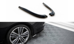 Heck Ansatz Flaps Diffusor V.2 passend für Infiniti Q50 S Mk1 schwarz Hochglanz