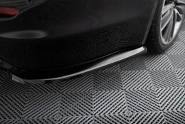 Heck Ansatz Flaps Diffusor V.2 passend für Infiniti Q50 S Mk1 schwarz Hochglanz
