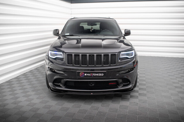 Cup Spoilerlippe Front Ansatz passend für Jeep Grand Cherokee SRT WK2 Facelift schwarz Hochglanz