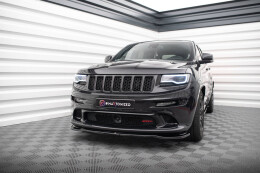 Cup Spoilerlippe Front Ansatz für Jeep Grand Cherokee SRT WK2 FL schwarz Hochglanz