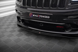 Cup Spoilerlippe Front Ansatz passend für Jeep Grand Cherokee SRT WK2 Facelift schwarz Hochglanz