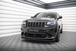 Cup Spoilerlippe Front Ansatz passend für Jeep Grand Cherokee SRT WK2 Facelift schwarz Hochglanz