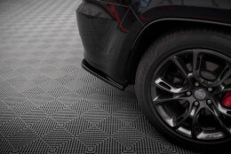 Heck Ansatz Flaps Diffusor passend für Jeep Grand Cherokee SRT WK2 Facelift schwarz Hochglanz