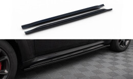 Seitenschweller Ansatz Cup Leisten passend für Jeep Grand Cherokee SRT WK2 Facelift schwarz Hochglanz