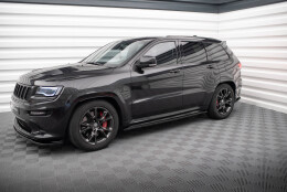 Seitenschweller Ansatz Cup Leisten passend für Jeep Grand Cherokee SRT WK2 Facelift schwarz Hochglanz