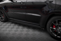 Seitenschweller Ansatz Cup Leisten passend für Jeep Grand Cherokee SRT WK2 Facelift schwarz Hochglanz