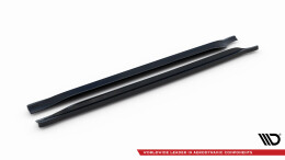 Seitenschweller Ansatz Cup Leisten passend für Jeep Grand Cherokee SRT WK2 Facelift schwarz Hochglanz
