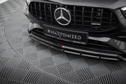 Cup Spoilerlippe Front Ansatz passend für Mercedes-AMG A35 W177 Facelift schwarz Hochglanz