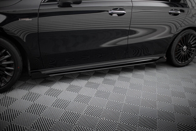 Seitenschweller Flaps passend für Mercedes-AMG A35 W177 Facelift FLAPS HOCHGLANZ