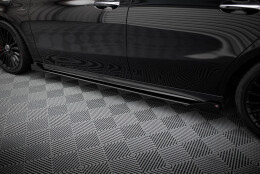Seitenschweller Flaps passend für Mercedes-AMG A35 W177 FL schwarz Hochglanz