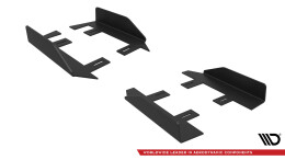 Seitenschweller Flaps passend für Mercedes-AMG A35 W177 FL schwarz Hochglanz