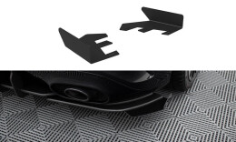 Hintere Seiten Flaps für Mercedes-AMG A35 Hatchback W177 schwarz Hochglanz