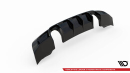 Heck Ansatz Diffusor passend für Audi TT S-Line 8S schwarz Hochglanz